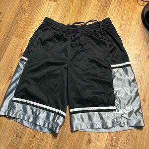 Nike Men's Athletic Shorts in Black and Silver
